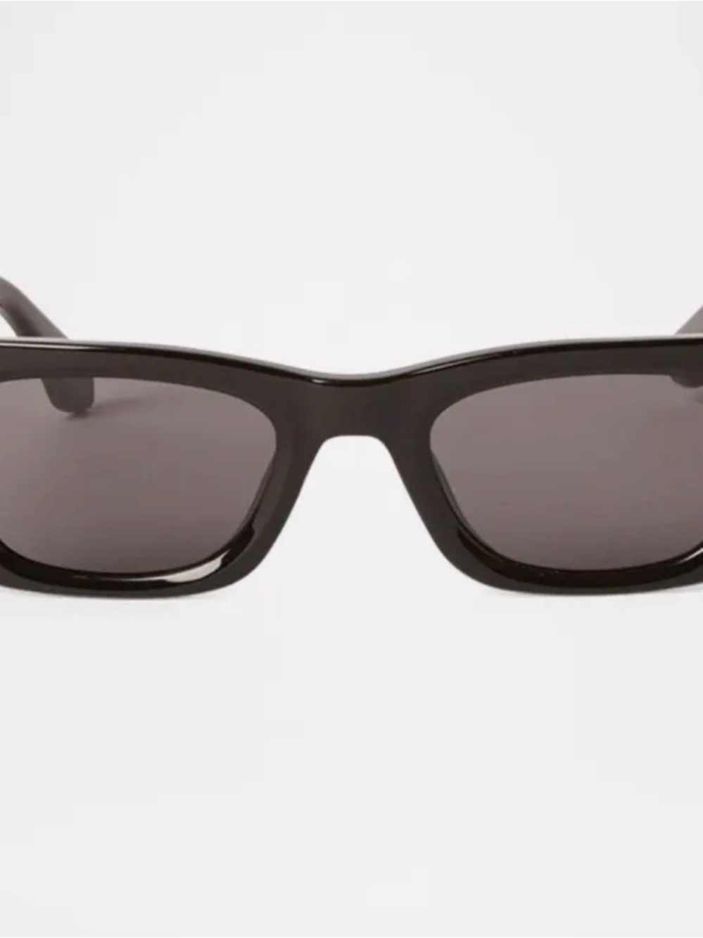 NWT Palm Angels Black Rectangular Sunglasses